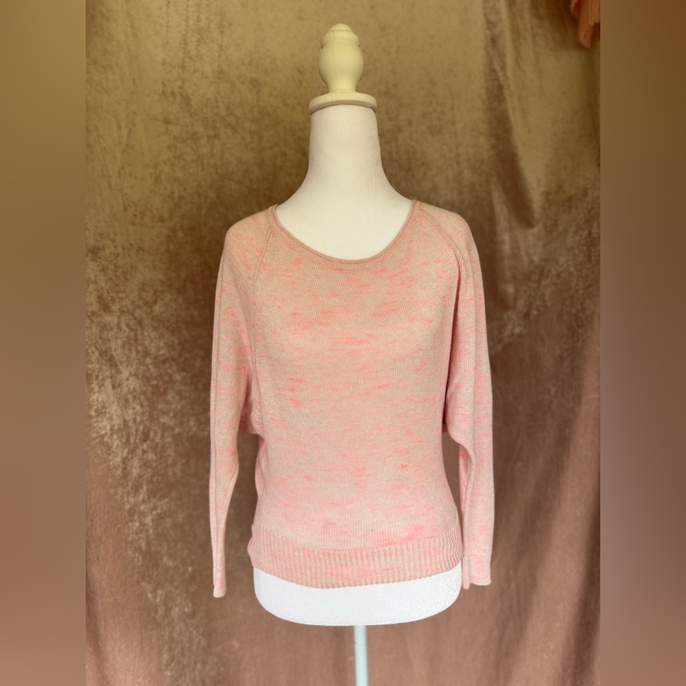 American Eagle Soft Speckled Pink Knit Sweater XS